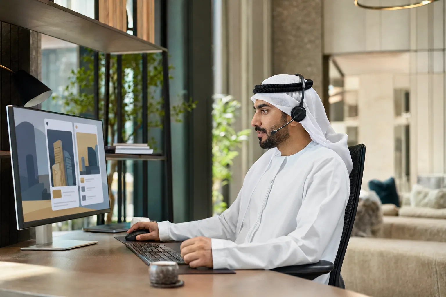 A professional coordinating on a property platform