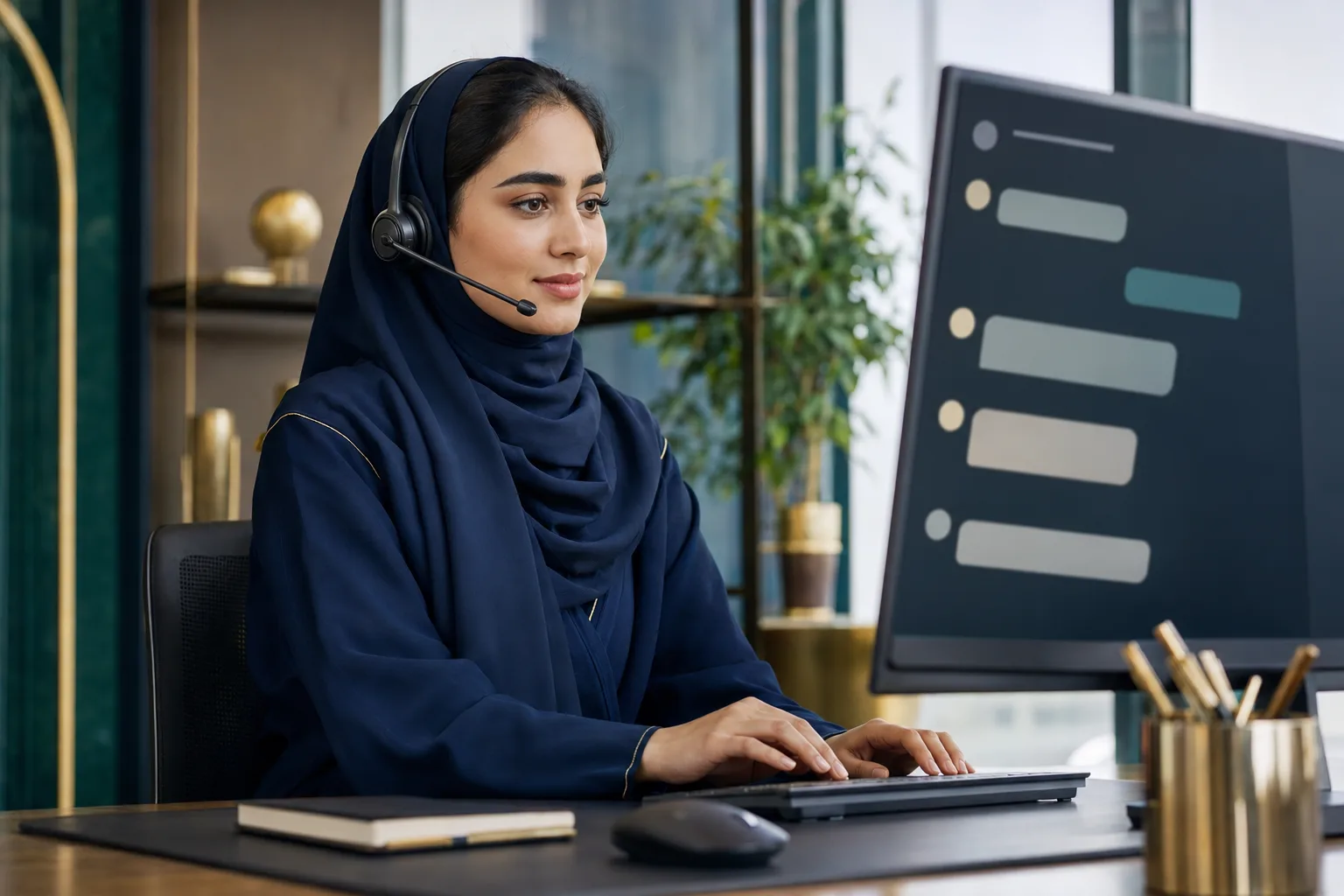 A multilingual digital service agent handling messaging